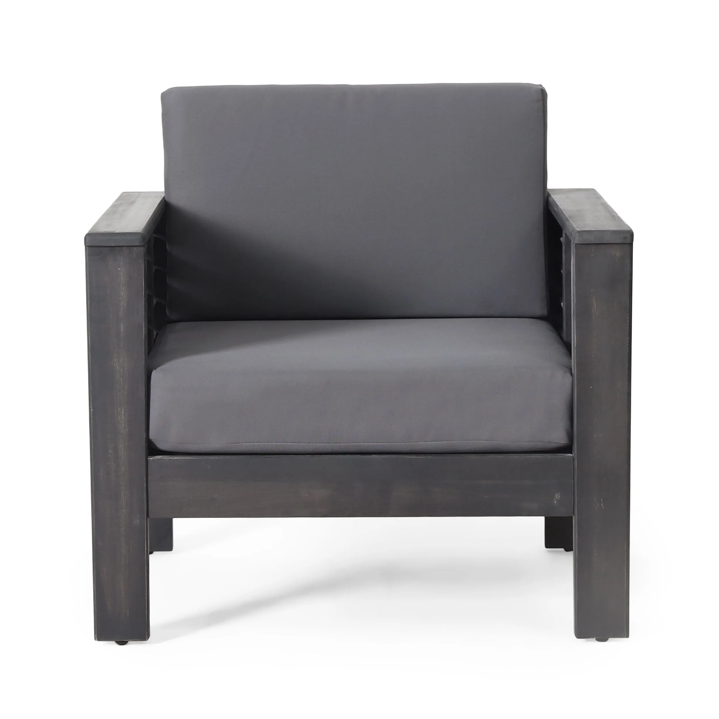 Outdoor Acacia Wood 4 Seater Chat Set with Cushions - NH150413