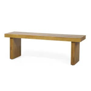Outdoor Acacia Wood Bench - NH110413 patio chairs, outdoor seating