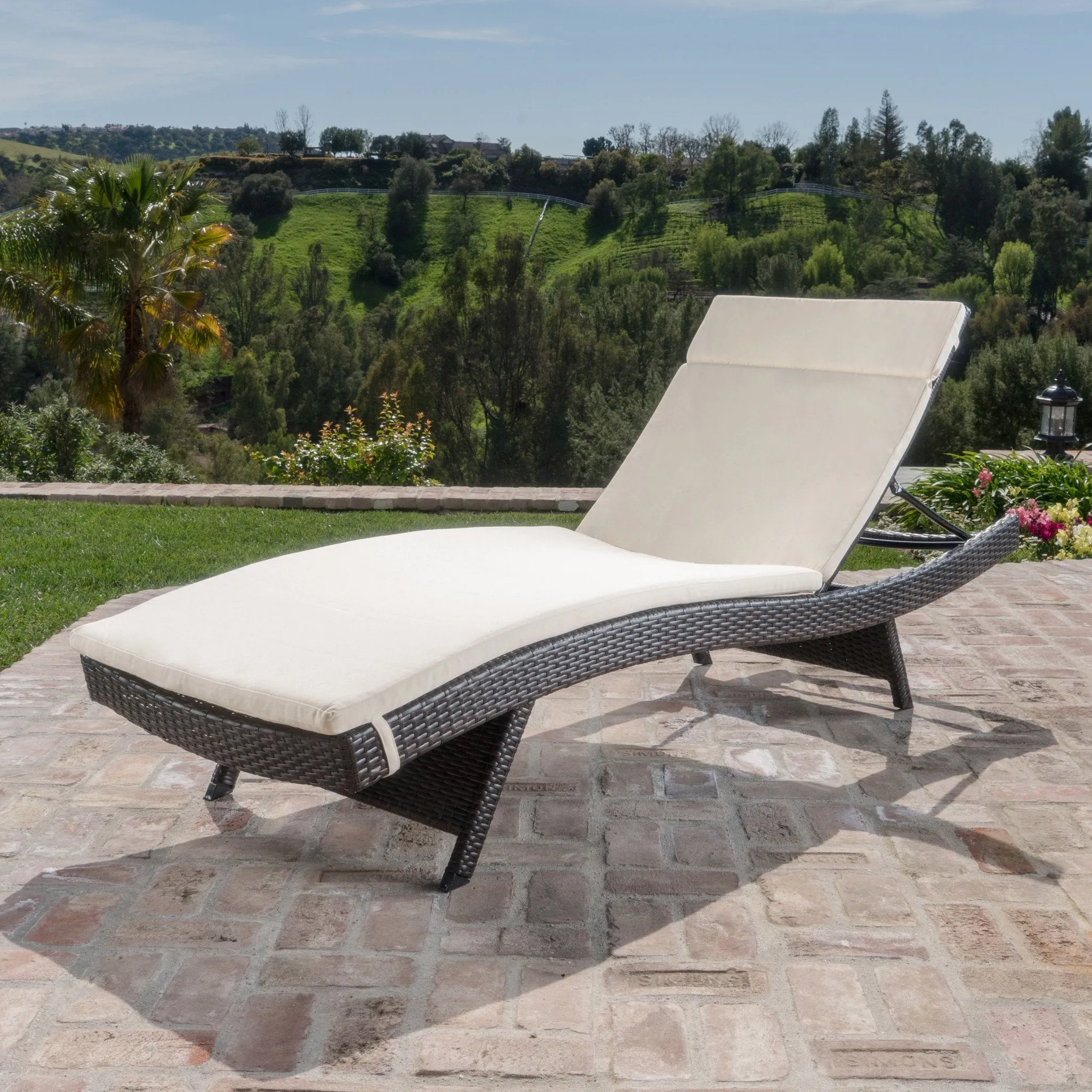 Outdoor Adjustable Chaise Lounge Chair - NH303612 patio chairs, outdoor seating