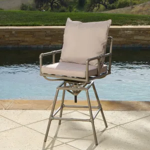Outdoor Adjustable Height Swivel Bar Stool - NH242832 patio chairs, outdoor seating