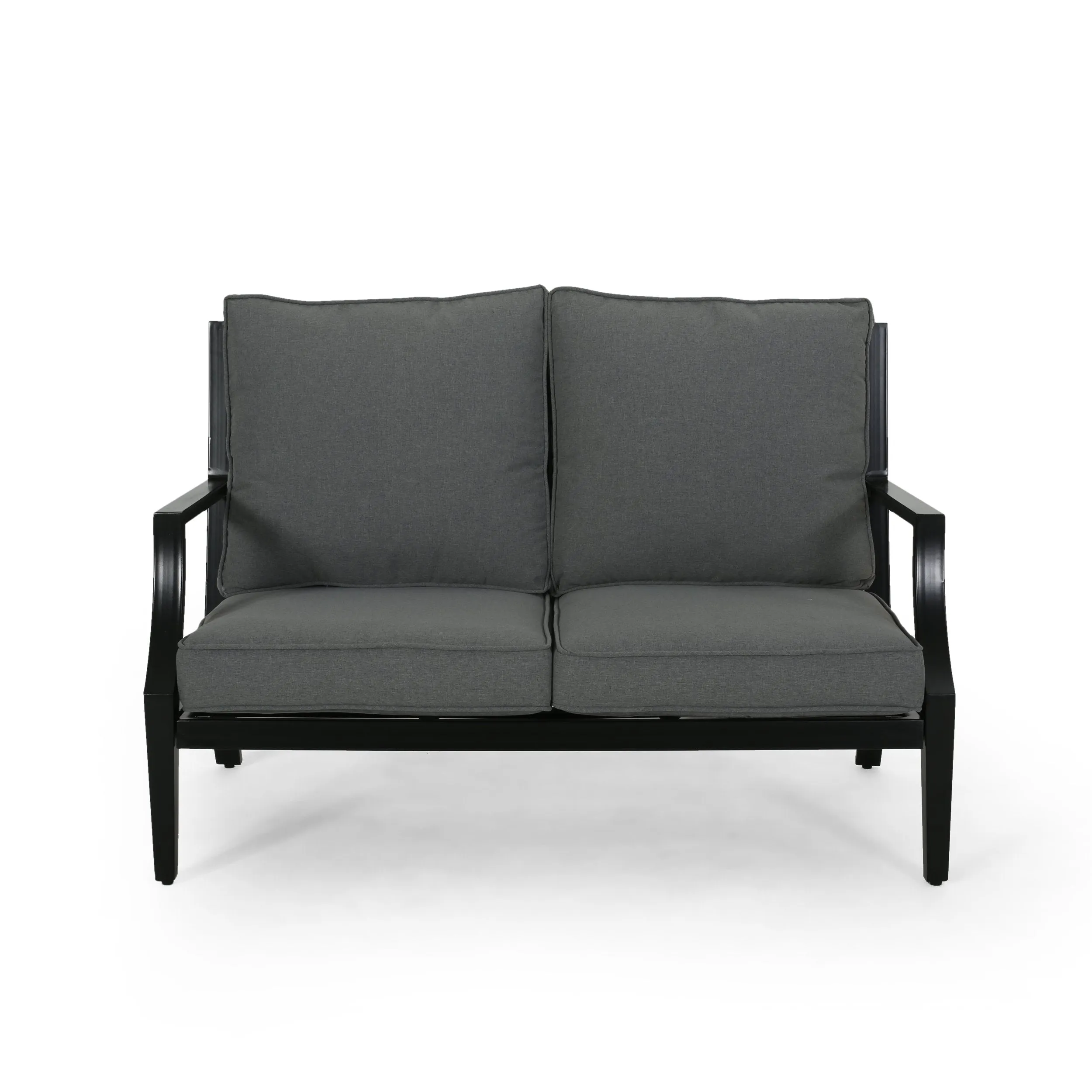 Outdoor Aluminum Loveseat and Coffee Table Set - NH153803