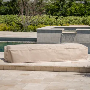 Outdoor Beige Waterproof Fabric Lounge Set Cover - NH181103 patio chairs, outdoor seating