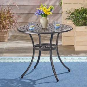 Outdoor Cast Aluminum Dining Table, Shiny Copper - NH323503 patio chairs, outdoor seating