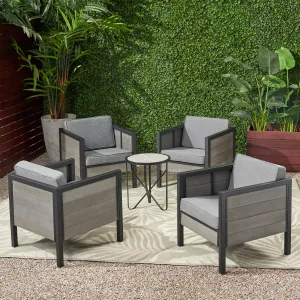 Outdoor Club Chair with Cushions (Set of 4) - NH261113 patio chairs, outdoor seating