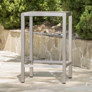 Outdoor Grey Alumnimum Bar Table with Glass Top - NH953003 patio chairs, outdoor seating