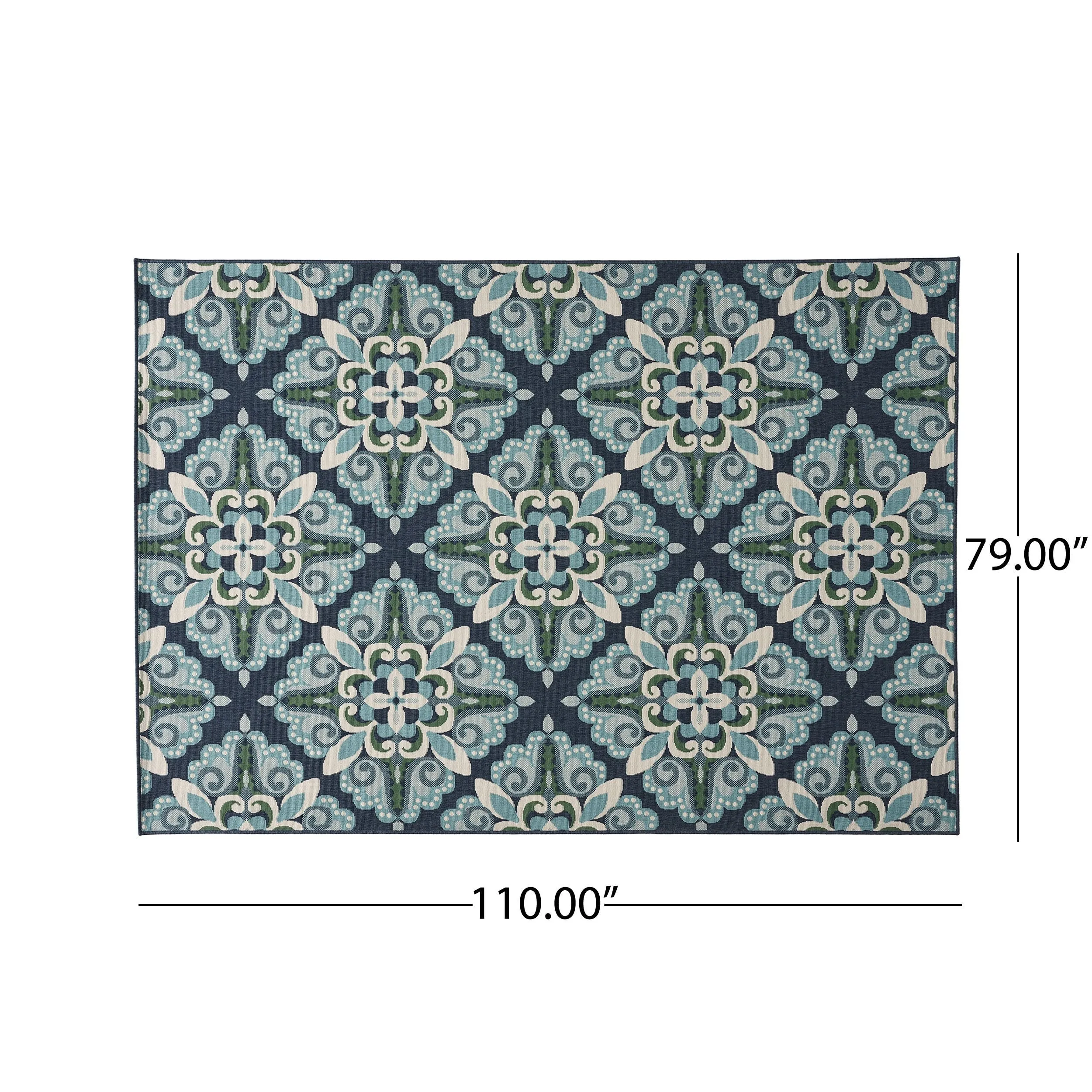 Outdoor Medallion Area Rug - NH855803
