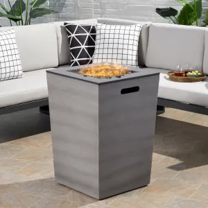 Outdoor Modern 19.5-Inch Fire Column - NH044113 patio chairs, outdoor seating