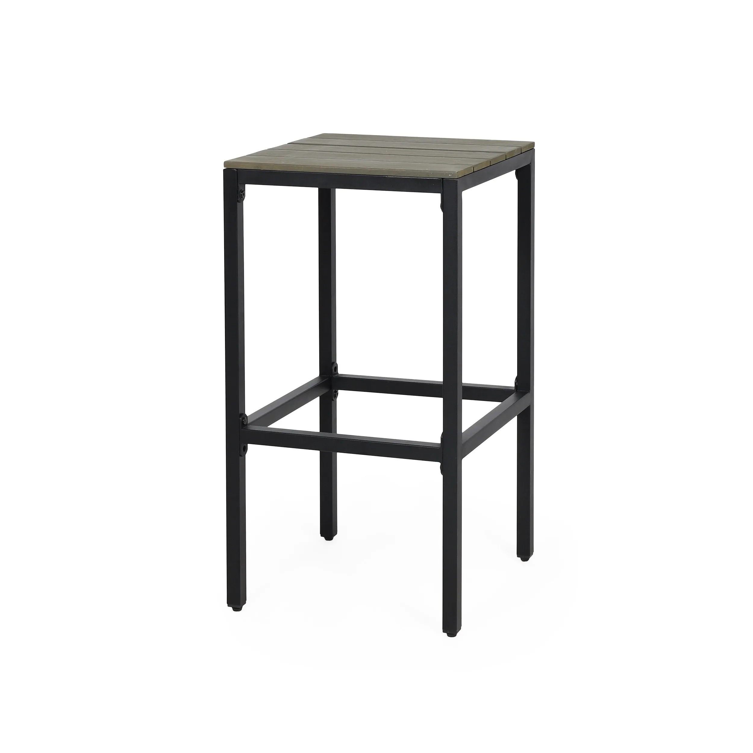 Outdoor Modern Industrial 4 Seater Acacia Wood Bar Set - NH602313