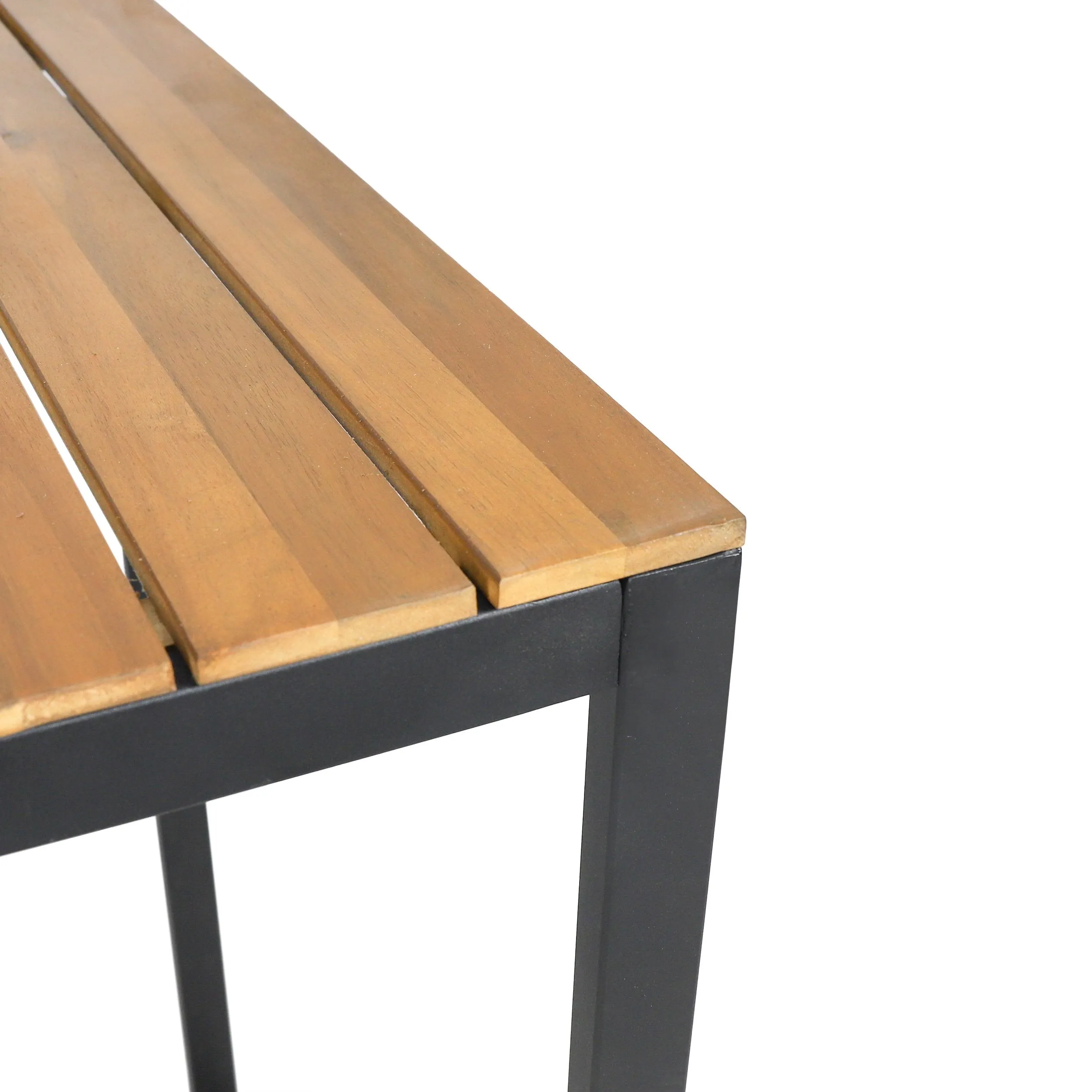 Outdoor Modern Industrial 4 Seater Acacia Wood Bar Set - NH602313