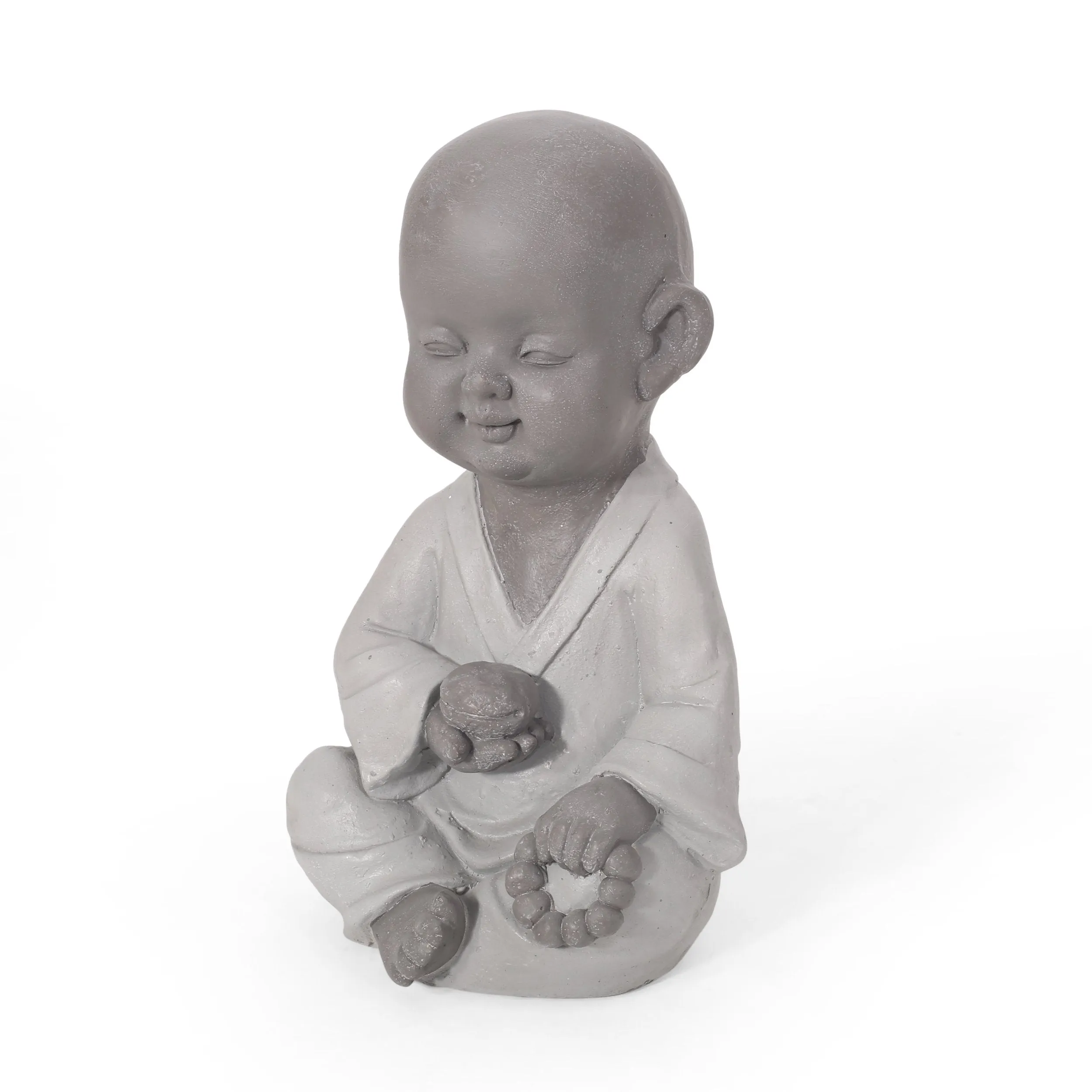 Outdoor Monk Garden Statue, Gray - NH663413 patio chairs, outdoor seating