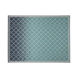 Outdoor Ombre Area Rug, Blue and Ivory - NH375803 patio chairs, outdoor seating