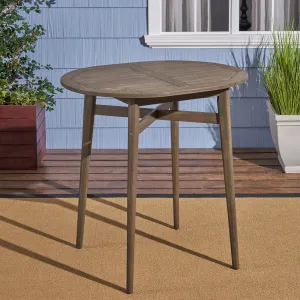 Outdoor Rustic Acacia Wood Bar Table with Slat Top - NH085603 patio chairs, outdoor seating