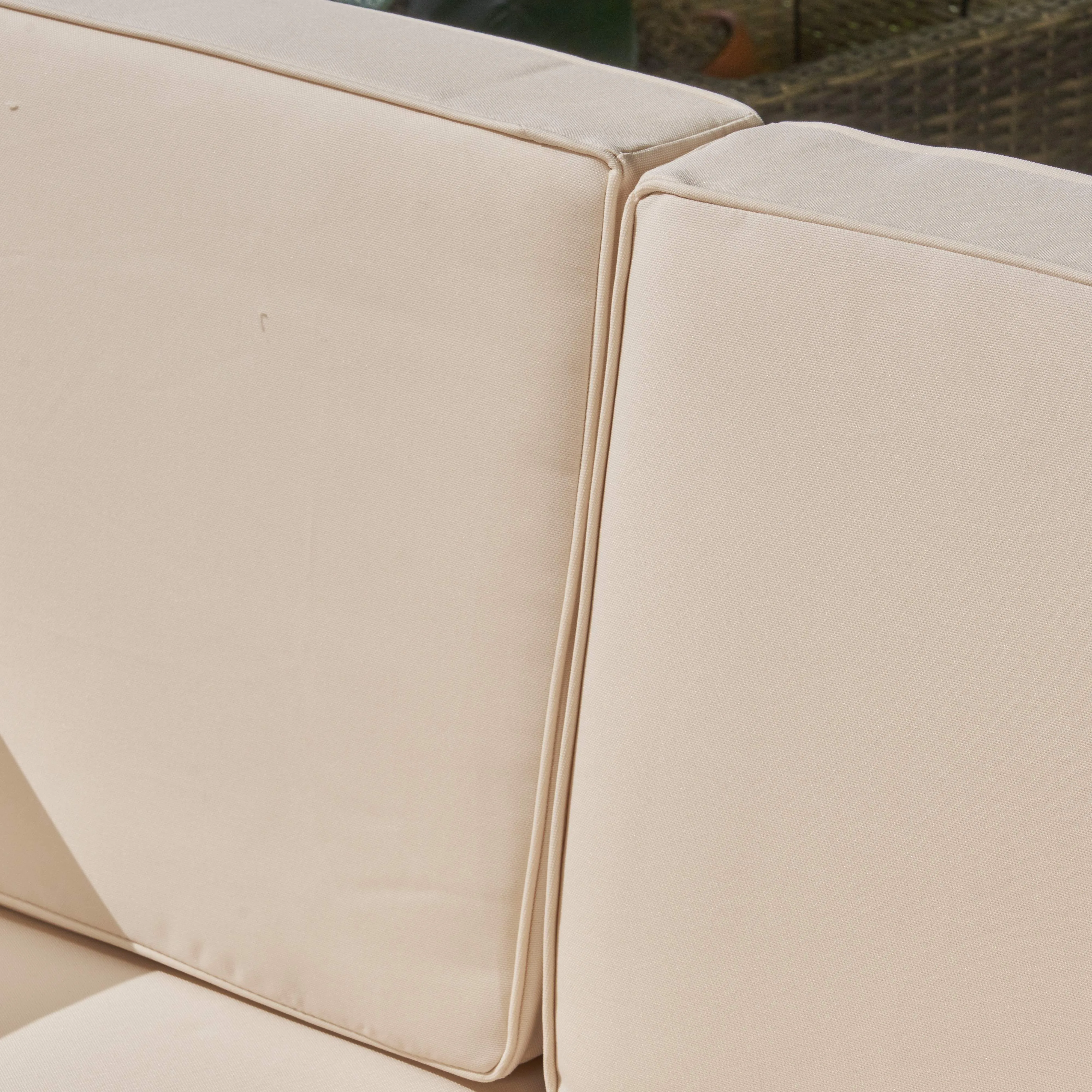 Outdoor V-Shaped Sectional Sofa Set with Fire Pit - NH960703