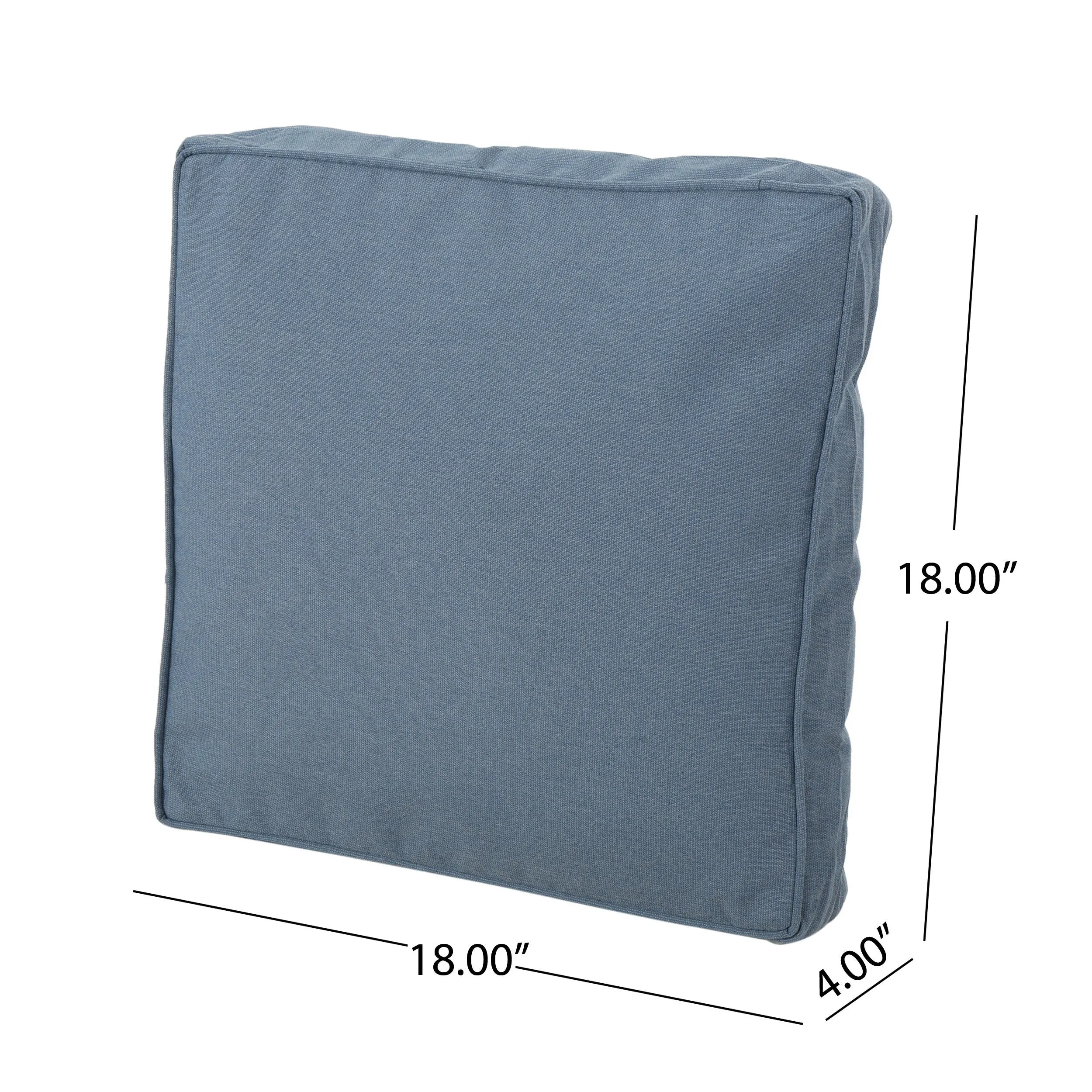 Outdoor Water Resistant 6X3 Lounger Bean Bag and 18" Throw Pillows Set - NH250803