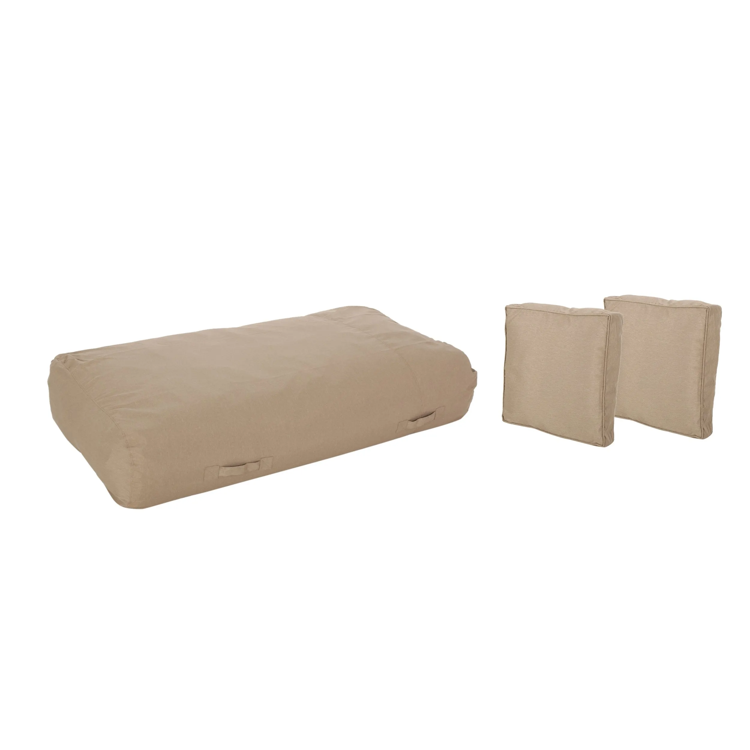 Outdoor Water Resistant 6X3 Lounger Bean Bag and 18" Throw Pillows Set - NH250803