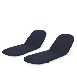 Outdoor Water Resistant Chaise Lounge Cushions (Set of 2) - NH612313 patio chairs, outdoor seating