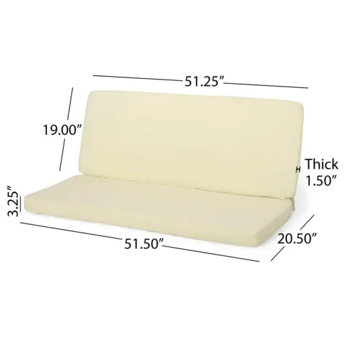 Outdoor Water Resistant Fabric Loveseat Cushions - NH882313