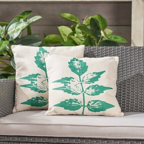 Outdoor 18-inch Water Resistant Square Pillows (Set of 2) - NH405503 patio chairs, outdoor seating
