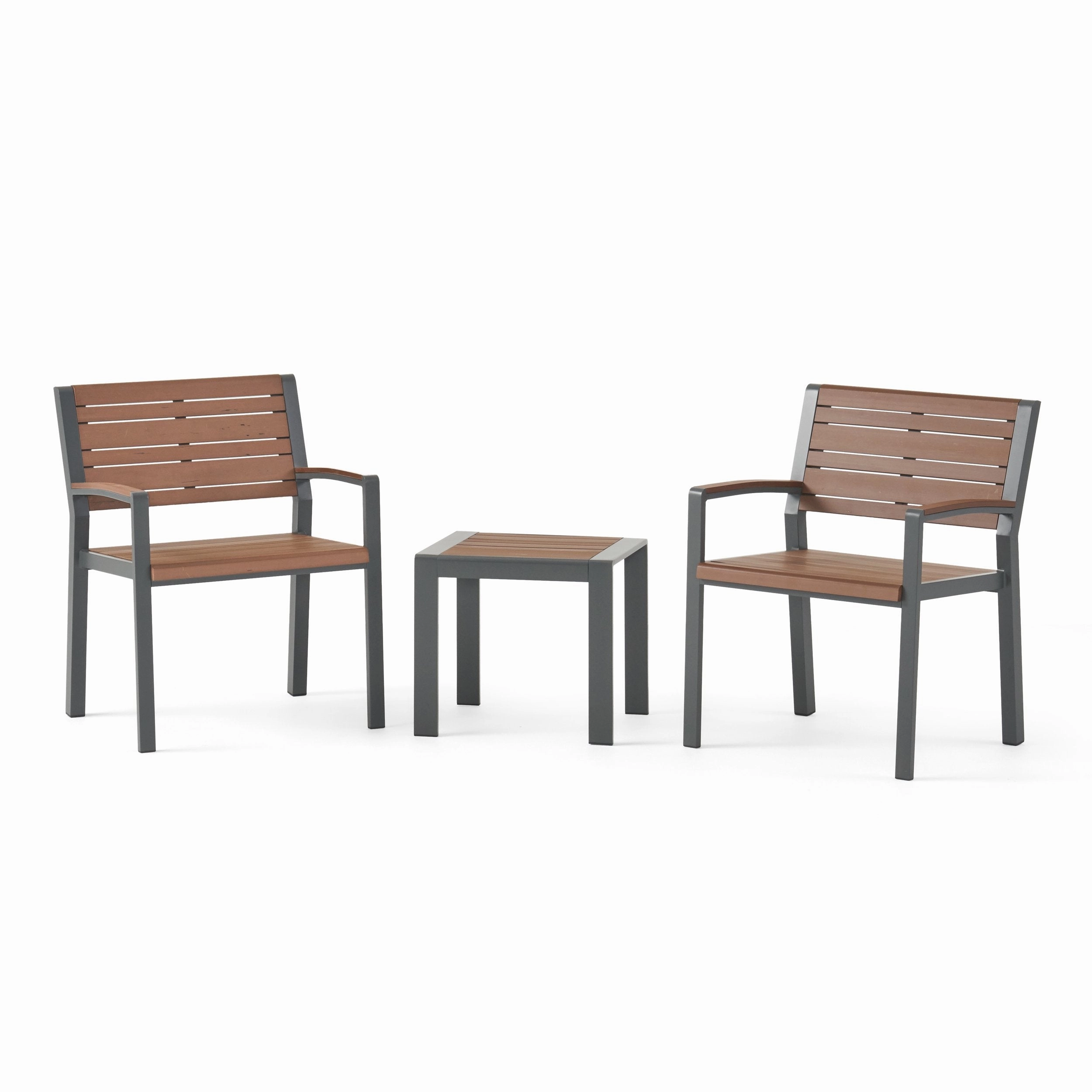 Outdoor 3 Piece Aluminum Chat Set - NH067313 patio chairs, outdoor seating