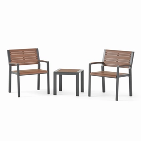 Outdoor 3 Piece Aluminum Chat Set - NH067313 patio chairs, outdoor seating