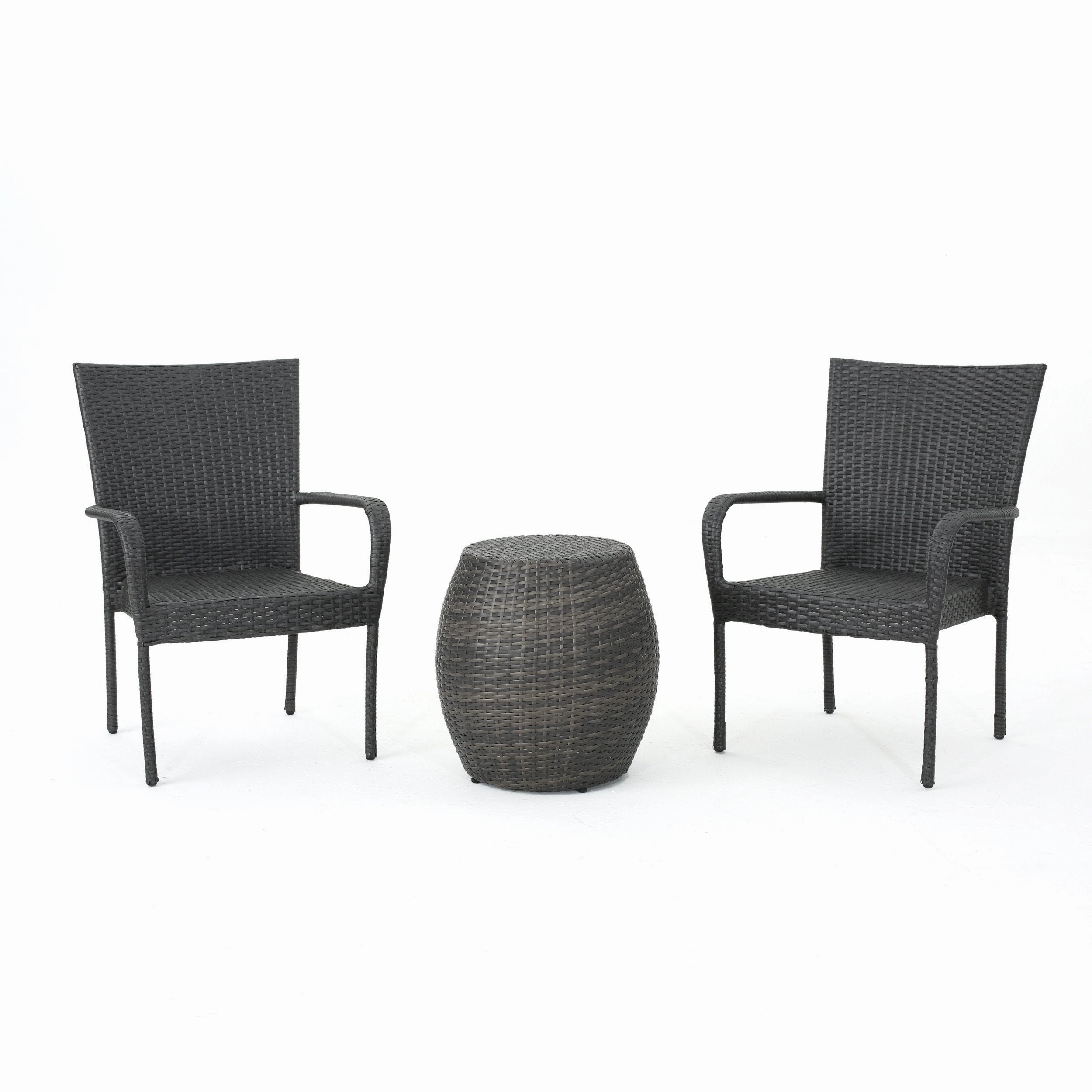 Outdoor 3 Piece Wicker Chat Set - NH011103