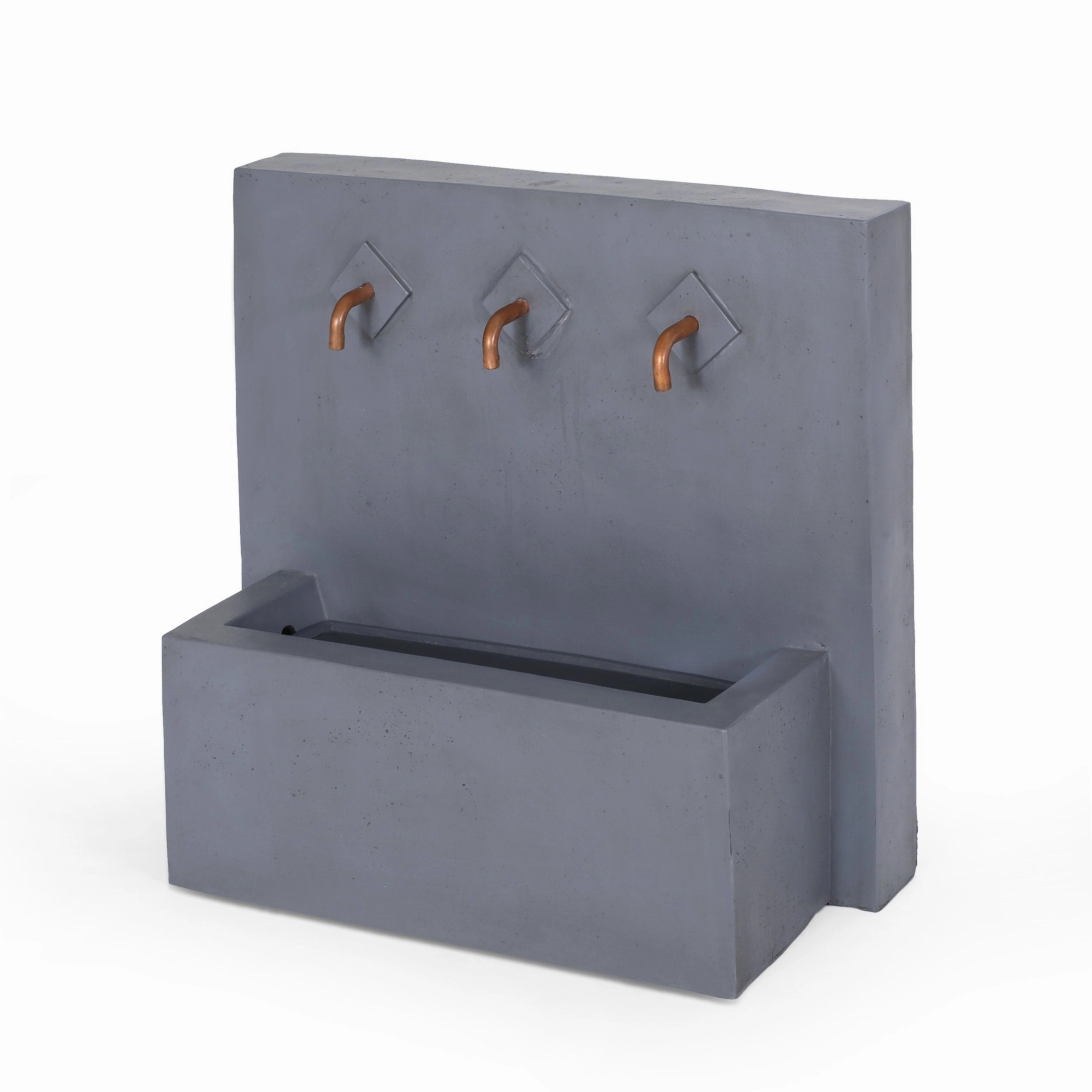 Outdoor 3 Spout Fountain, Light Gray - NH747413 patio chairs, outdoor seating