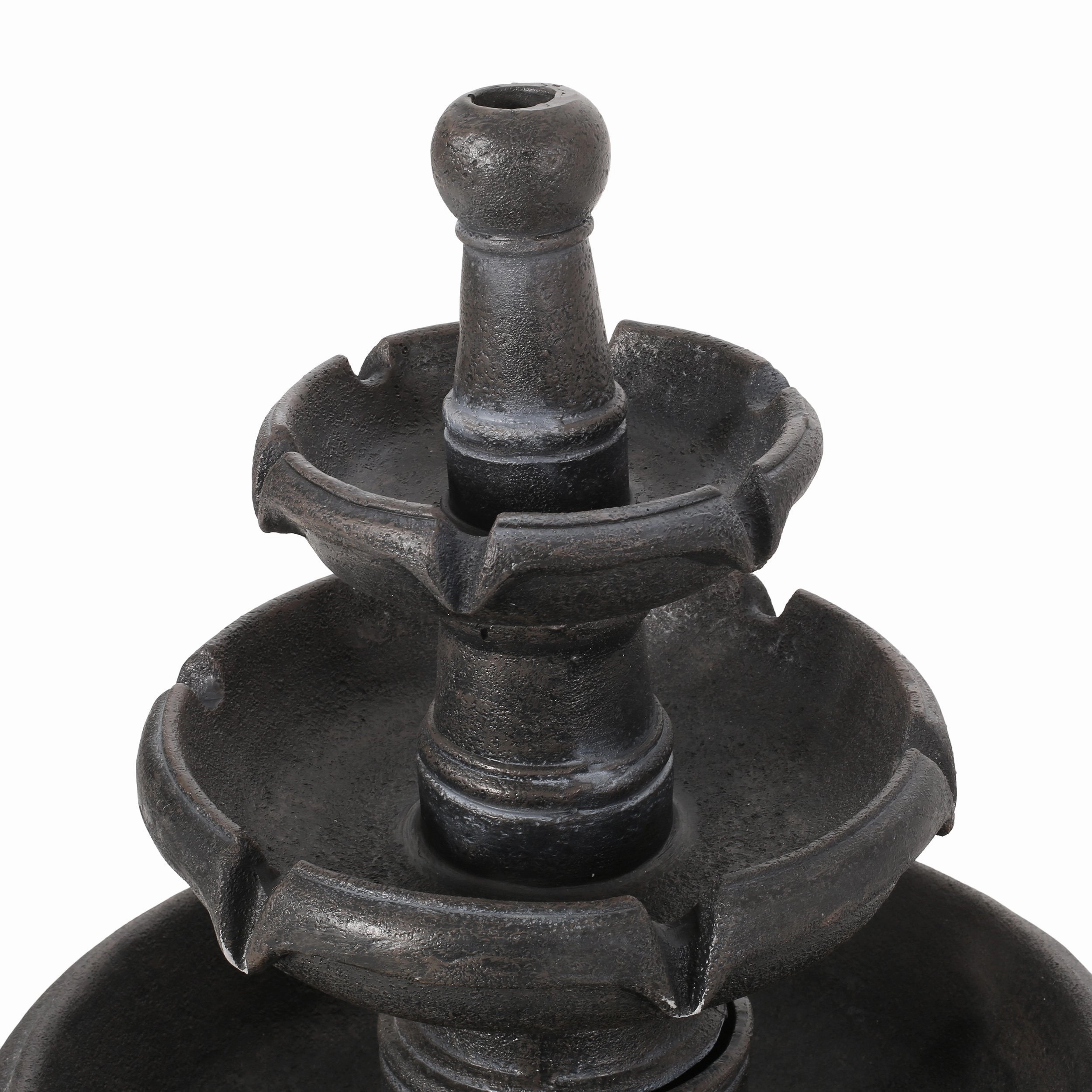 Outdoor 3-Tier Fountain, Dark Gray - NH973413