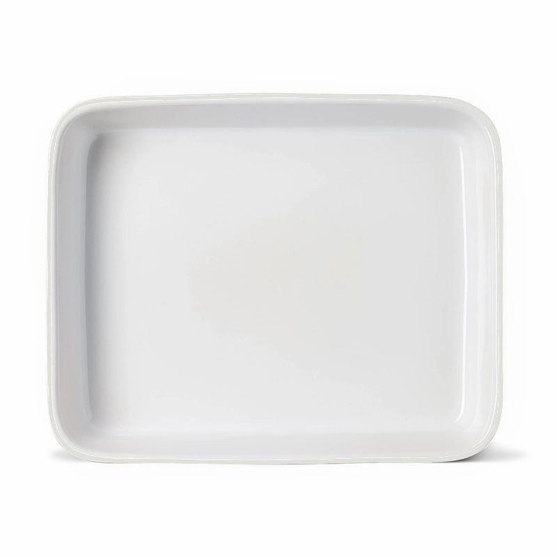 Oven Dish W33 x L27cm, White curtain fabric, upholstery textile