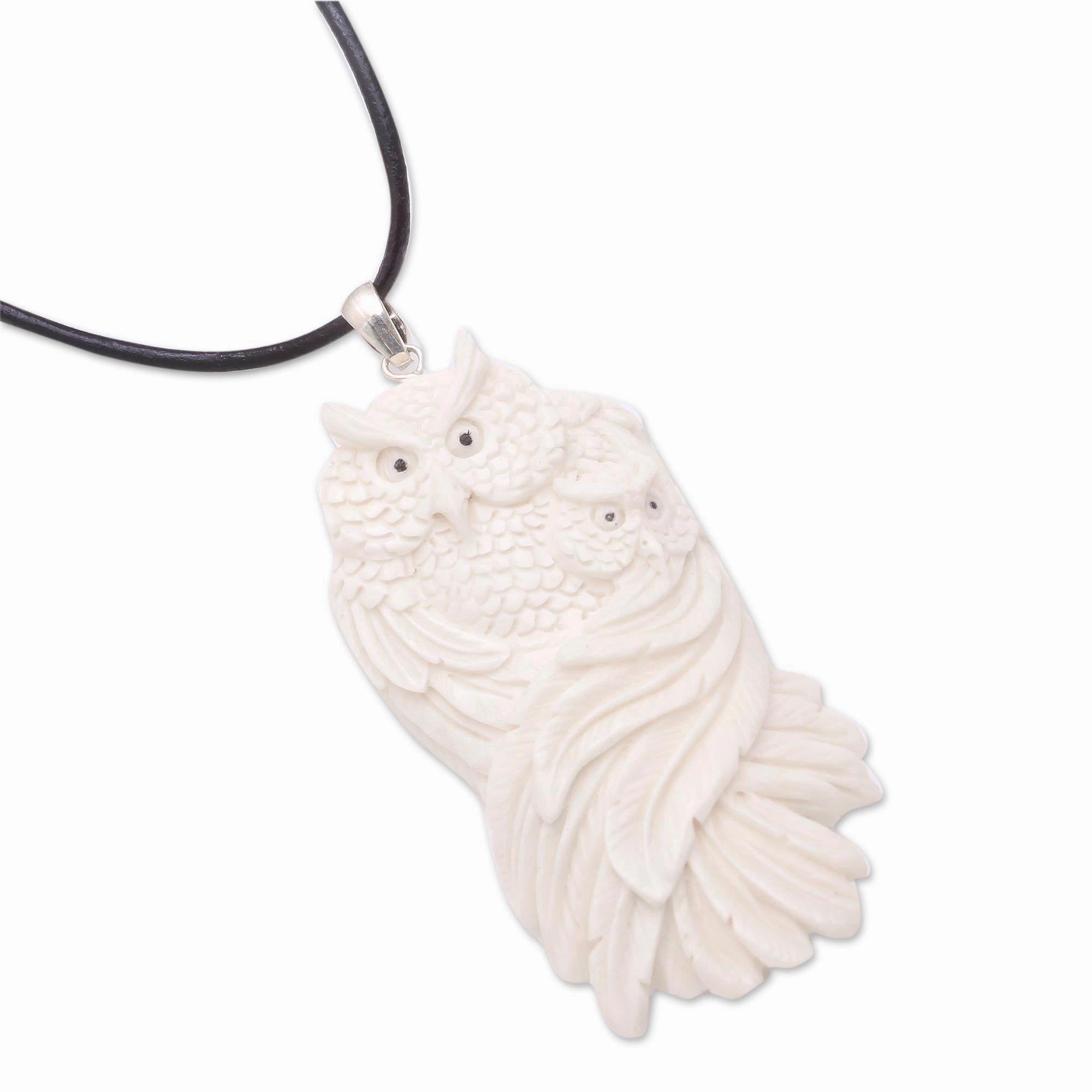 Owl Affection Pendant Necklace