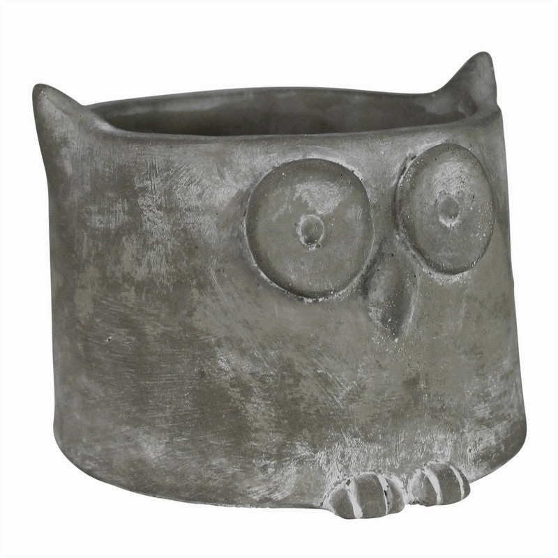 Owl Cachepot, Cement