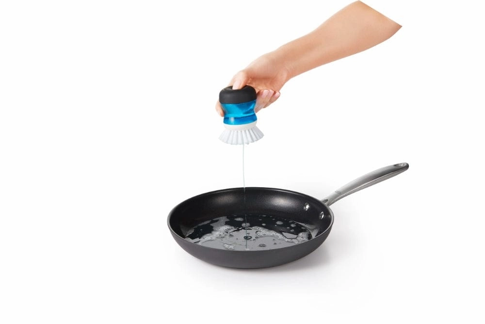 OXO Soap Dispensing Palm Brush Storage Set