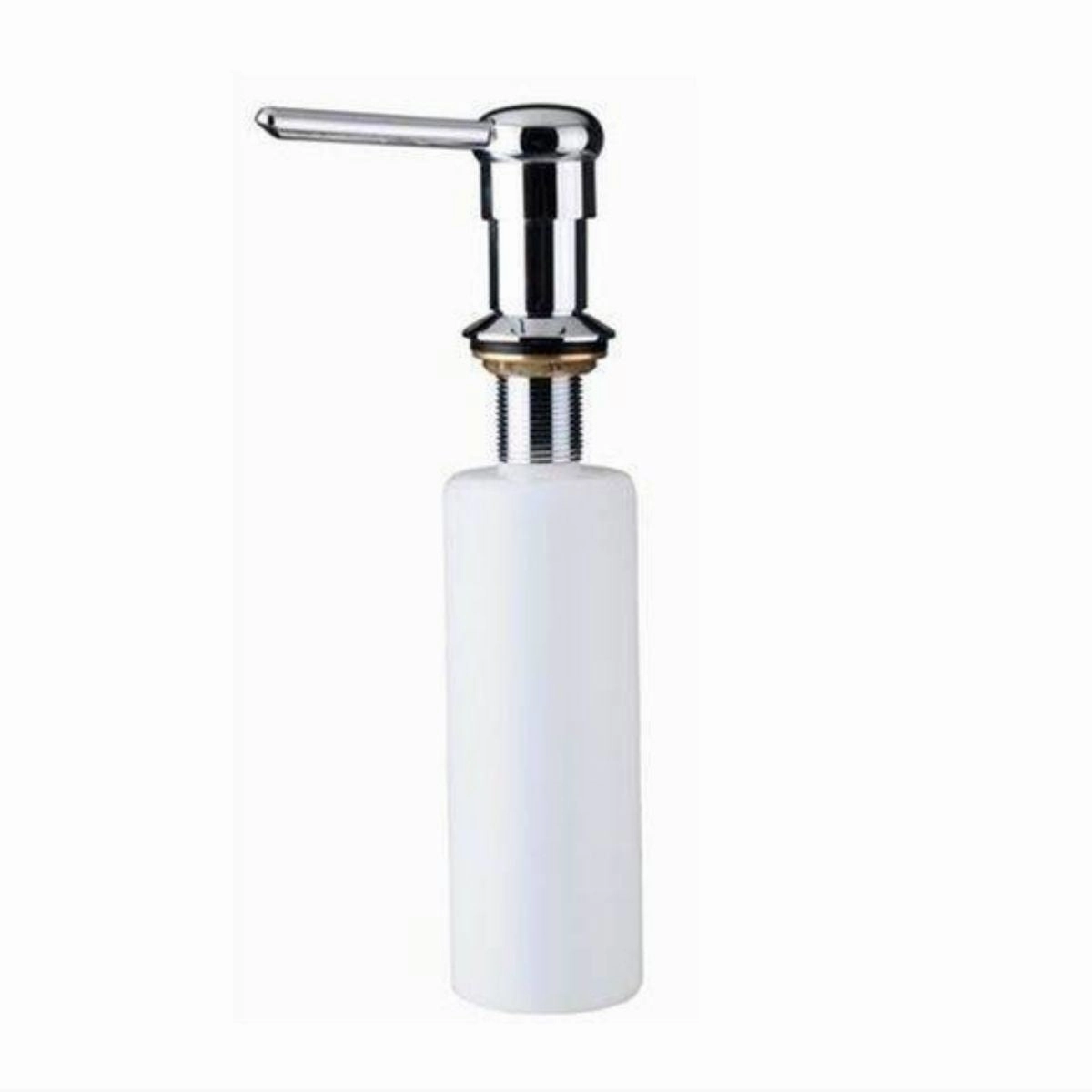 Ozwashroom Bench top Soap Dispenser Chrome Pusher Button ZC3-350 Shower Curtain,Bath Curtain