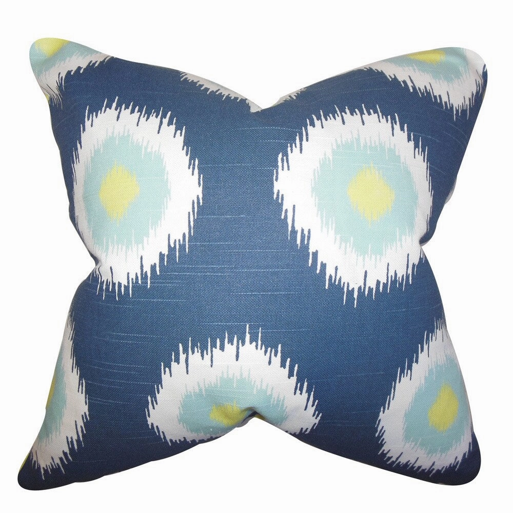 Paegna Ikat Euro Sham Blue pillowcases,cotton pillow covers,bed linen