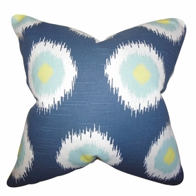 Paegna Ikat Euro Sham Blue pillowcases,cotton pillow covers,bed linen