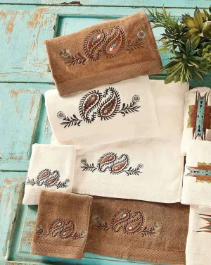 Paisley Embroidered Bathroom Towels bathroom furniture, vanity cabinet