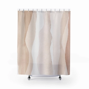 Pale, Blush Beige Abstract Shower Curtain Lighting,Home Lighting