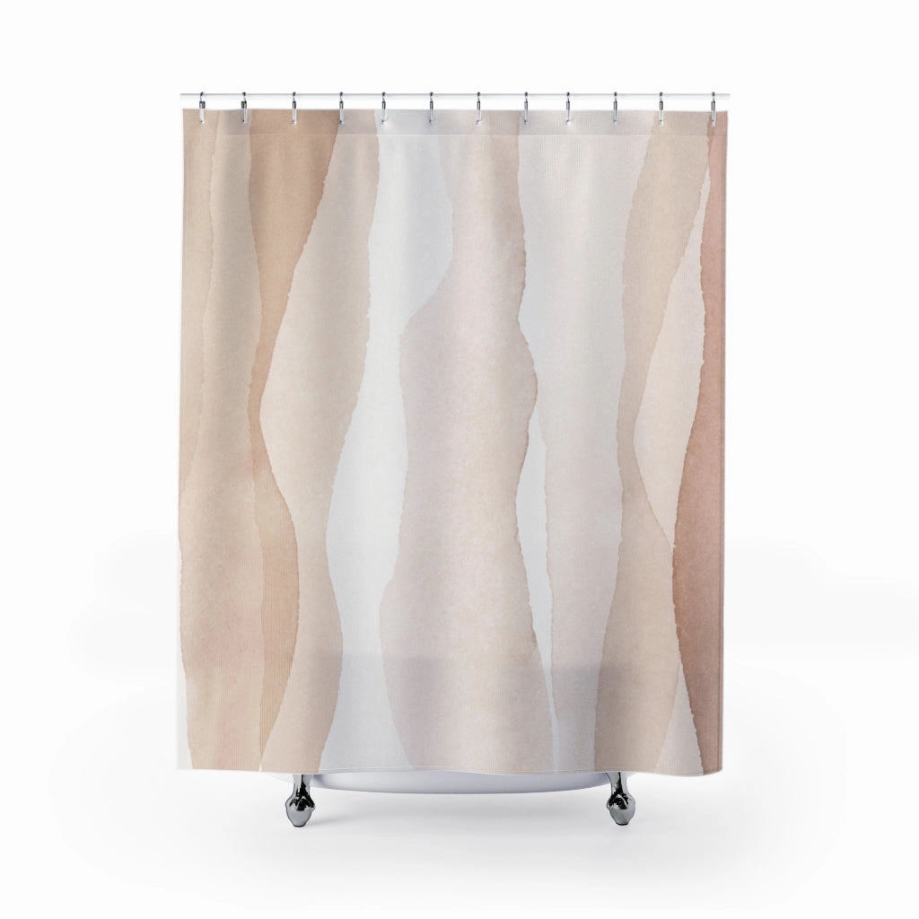 Pale, Blush Beige Abstract Shower Curtain Lighting,Home Lighting