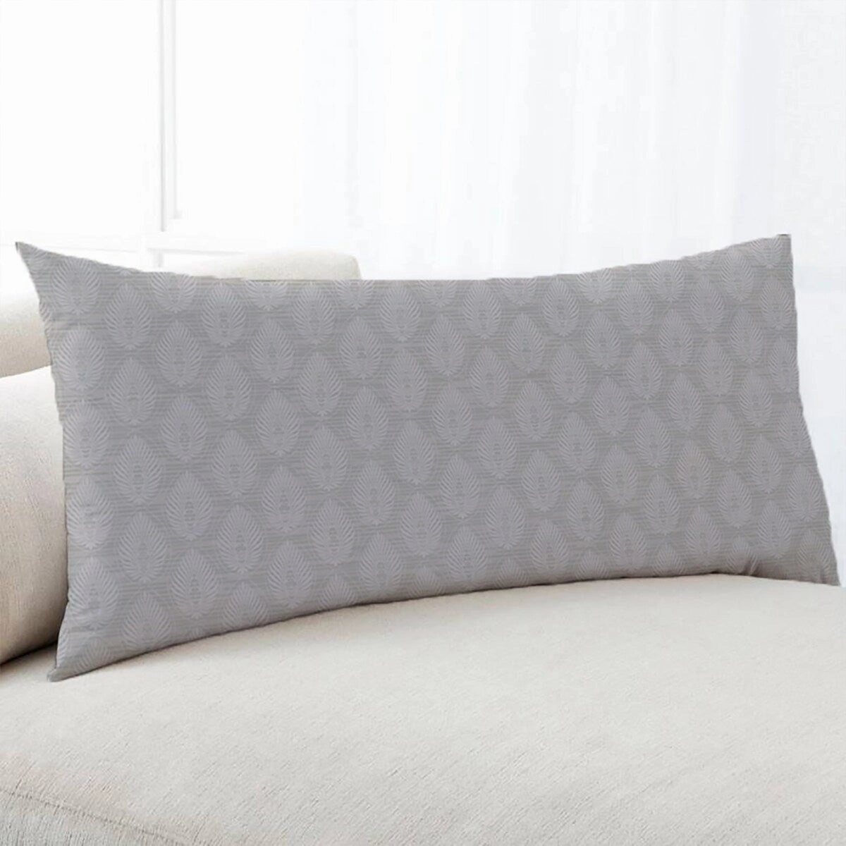 PALMETTO TAUPE Body Pillow By Kavka Designs - Taupe Ivory
