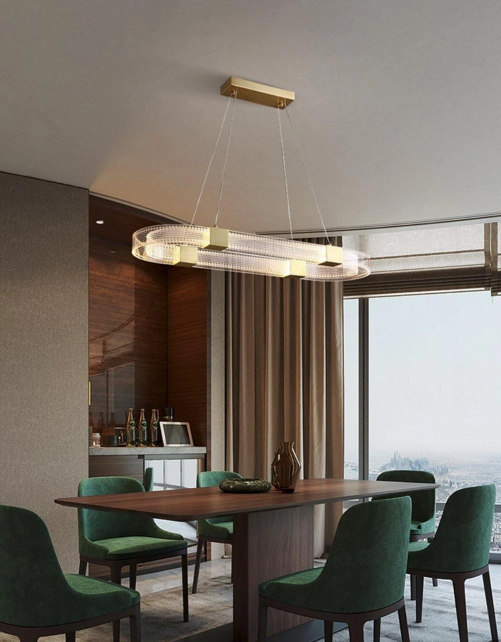 Parallel Ring LED Chandelier