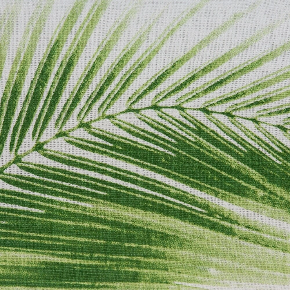 Parkland Collection Areca Tropical Green Pillow Cover With Poly Insert