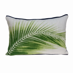Parkland Collection Areca Tropical Green Pillow Cover With Poly Insert pillows,bed pillow,sleeping cushion