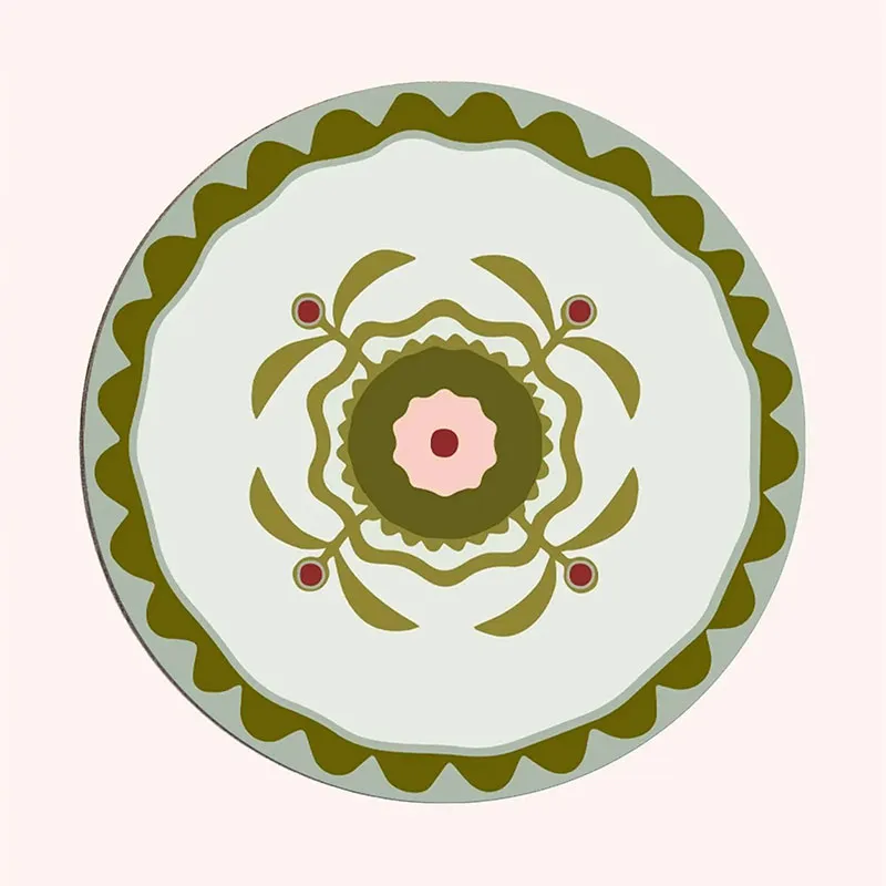 Patchwork Set of 6 Placemats, Eucalyptus