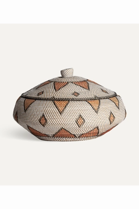 Patterned Rattan Lidded Vase | Vical Home Zirba Vase,Glass Vase