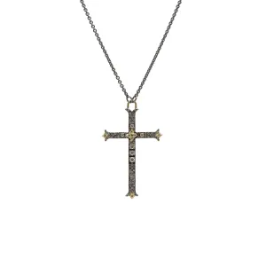 Pave Floriated Cross Necklace