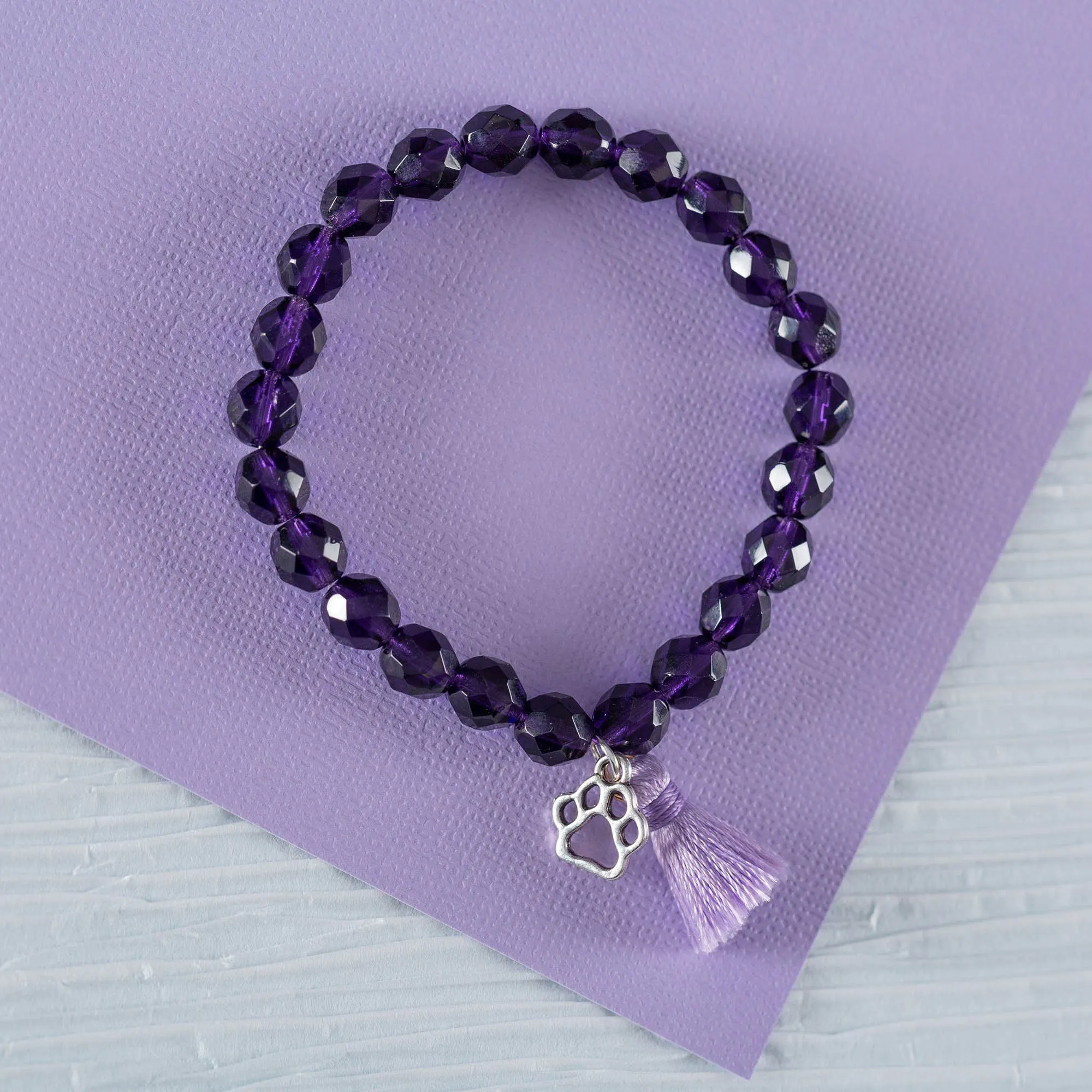 Paw Print Mala Bracelet
