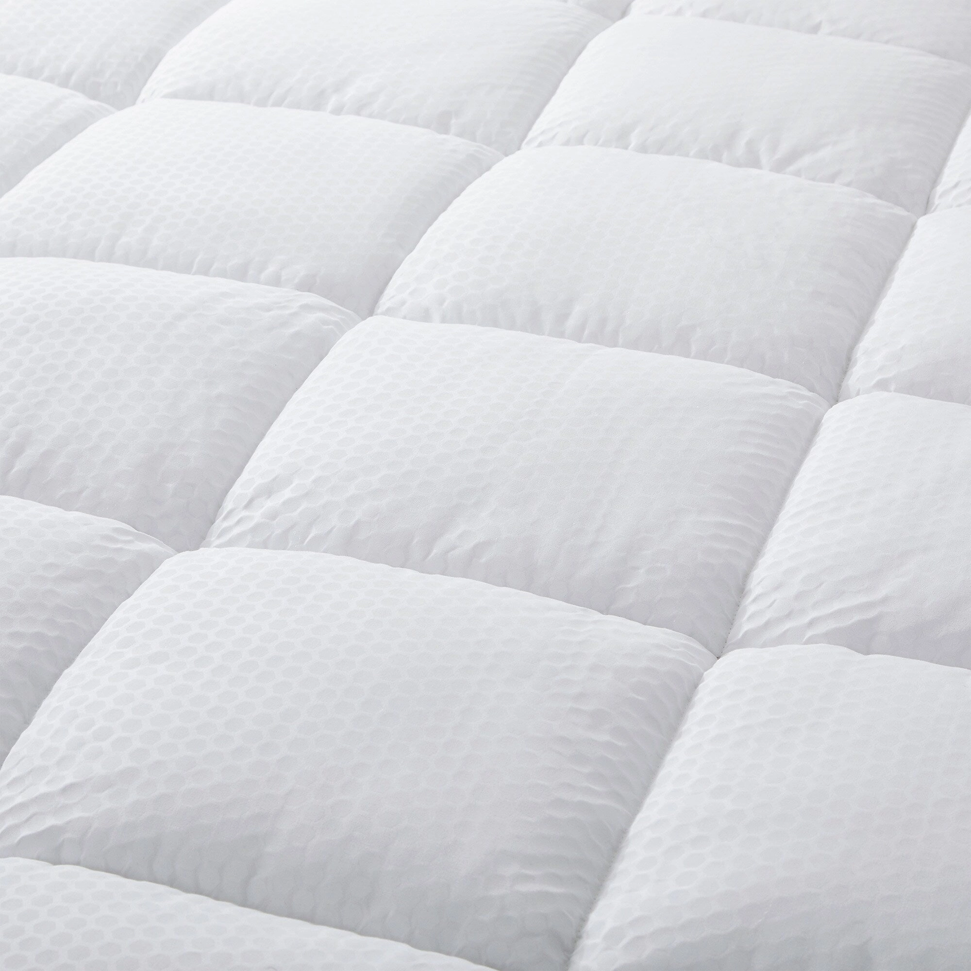 PCM Cool Touch Cooling White Mattress Pad & Protector with Elastic Deep Pocket