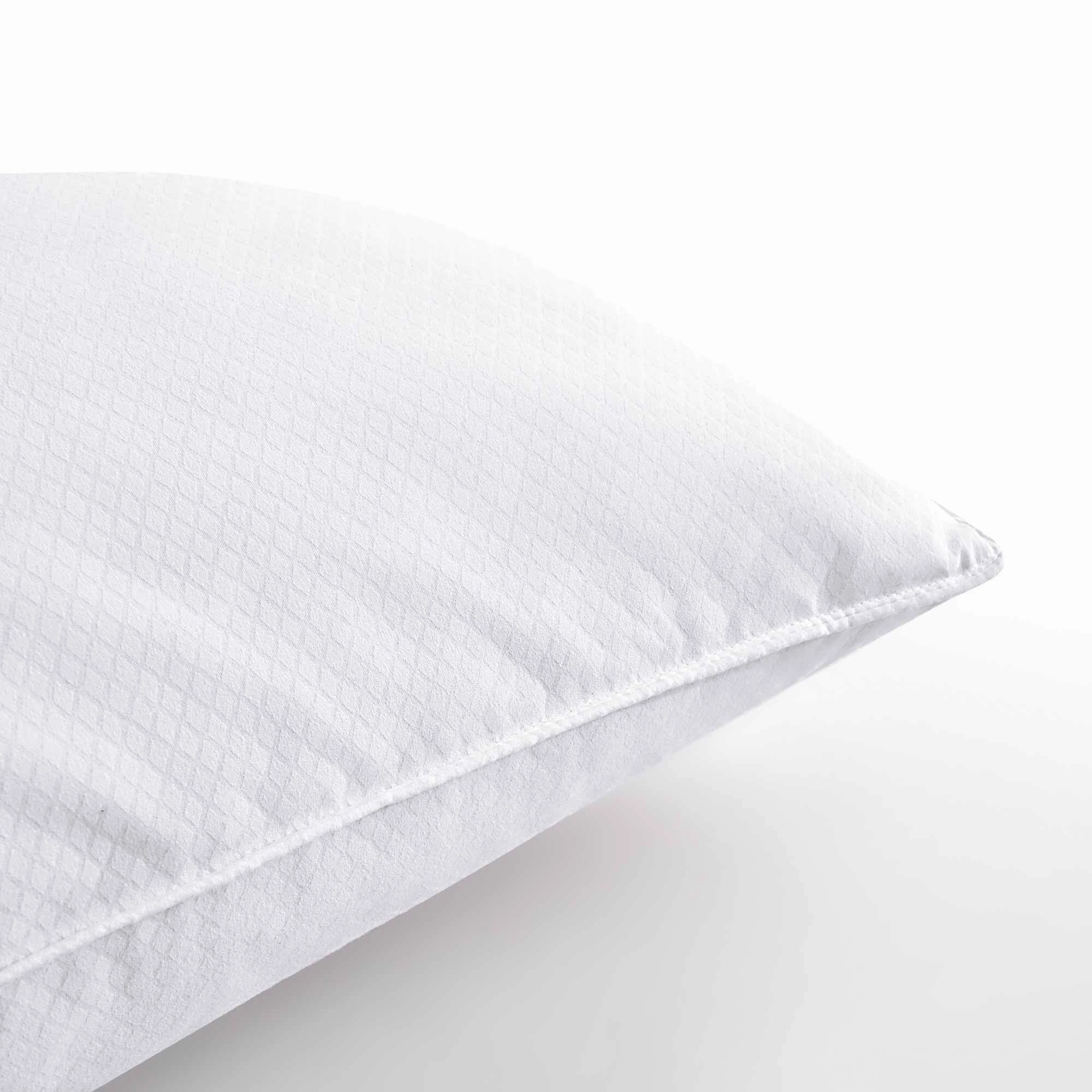 PCM Cooling Goose Feather Down Pillows Set of 2, Cool Touch Bed Pillow - White