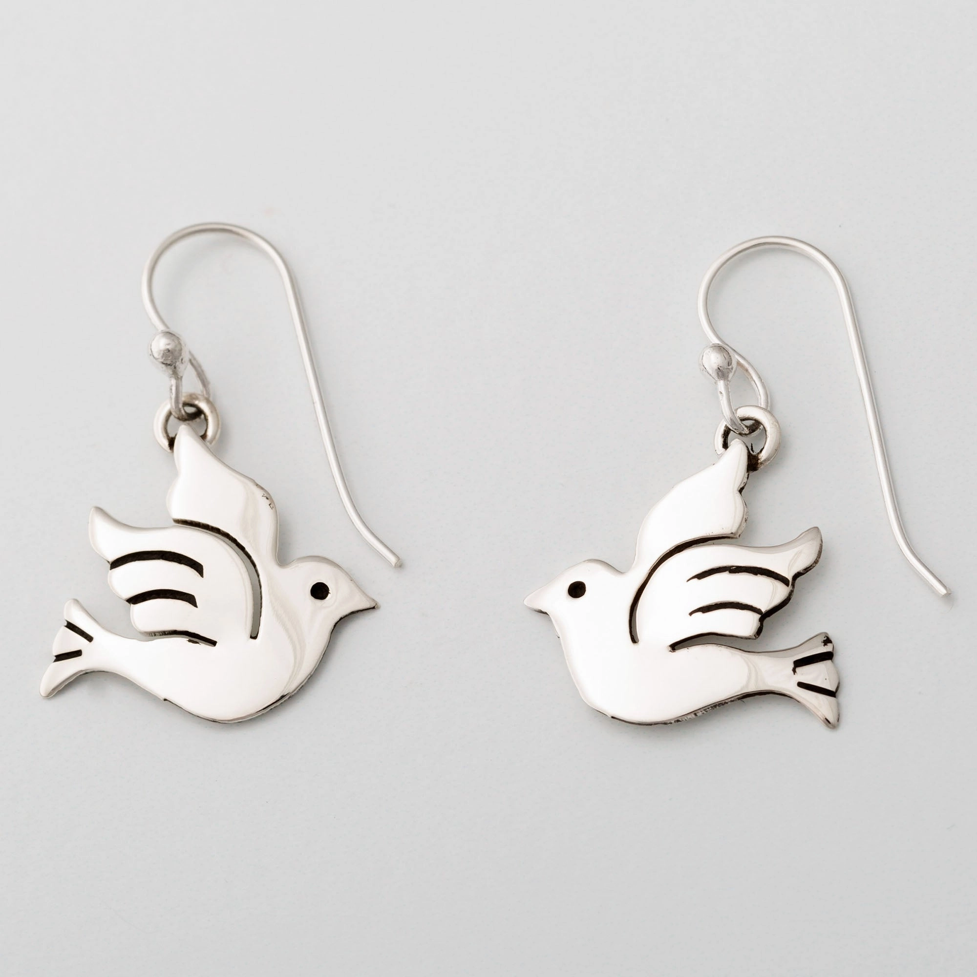 Peace Dove Sterling Earrings