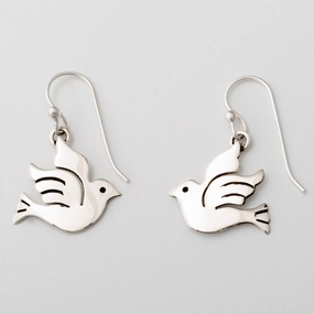 Peace Dove Sterling Earrings