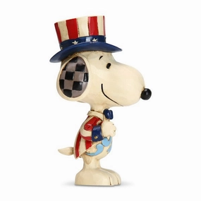 Peanuts by Jim Shore Mini Snoopy Patriotic Figurine Decorative Mirror,Home Decor Mirror